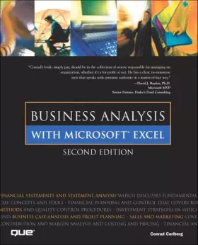 Couverture du produit · Business Analysis With Microsoft Excel