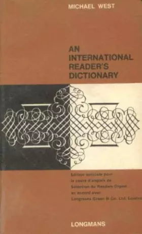 Couverture du produit · An international reader's dictionary