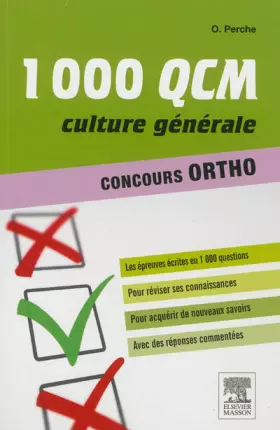 Couverture du produit · 1000 QCM Concours Ortho culture générale