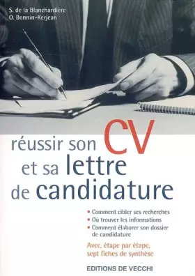 Couverture du produit · Réussir son CV et sa lettre de candidature pour trouver un emploi
