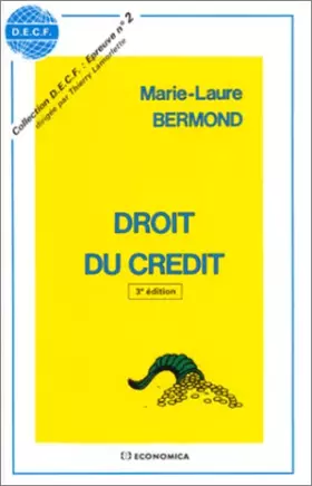 Couverture du produit · Droit du crédit