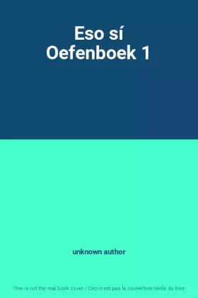 Couverture du produit · Eso sí Oefenboek 1