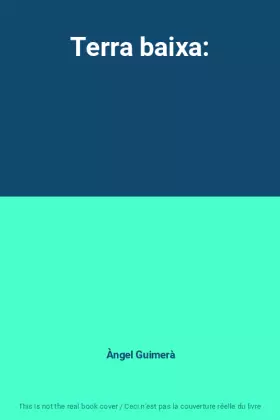 Couverture du produit · Terra baixa: