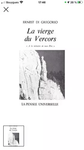 Couverture du produit · La vierge du Vercors