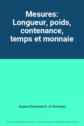 Couverture du produit · Mesures: Longueur, poids, contenance, temps et monnaie