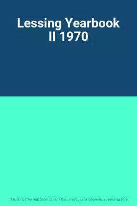 Couverture du produit · Lessing Yearbook II 1970