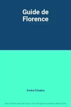 Couverture du produit · Guide de Florence