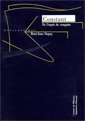 Couverture du produit · De l'esprit de conquête et de l'usurpation dans leurs rapports avec la civilisation européenne