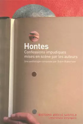 Couverture du produit · Hontes: Confessions impudiques mises en scène par les auteurs
