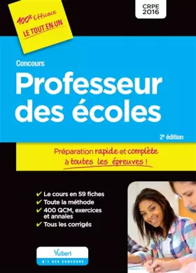 Couverture du produit · Concours Professeur des écoles - Préparation rapide et complète à toutes les épreuves ! - CRPE 2016