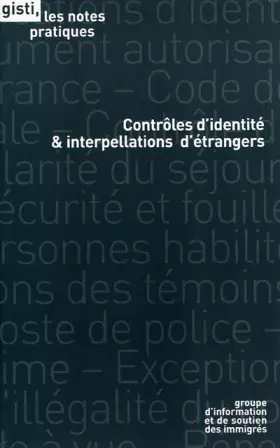 Couverture du produit · Contrôles d'identité & interpellations d'étrangers
