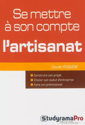 Couverture du produit · Se mettre à son compte : l'artisanat