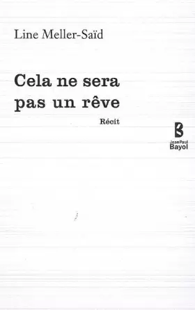 Couverture du produit · Cela ne sera pas un rêve