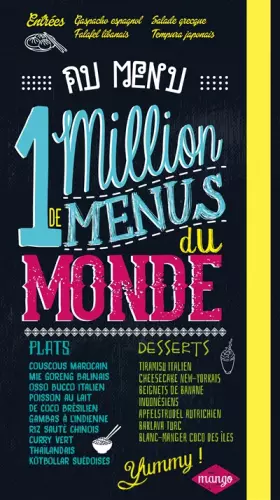 Couverture du produit · 1 MILLION DE MENUS DU MONDE AU CHOIX