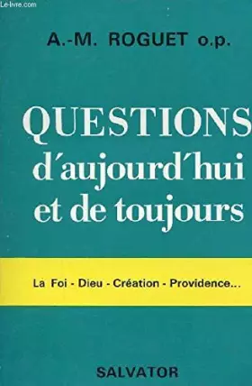Couverture du produit · Questions d'aujourd'hui et de toujours
