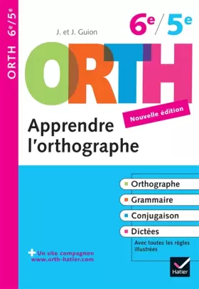 Couverture du produit · Orth apprendre l'orthographe 6e/5e