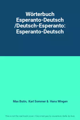 Couverture du produit · Wörterbuch Esperanto-Deutsch /Deutsch-Esperanto: Esperanto-Deutsch