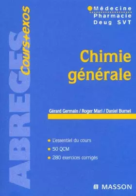 Couverture du produit · Chimie générale