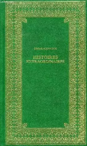 Couverture du produit · HISTOIRES EXTRAORDINAIRES
