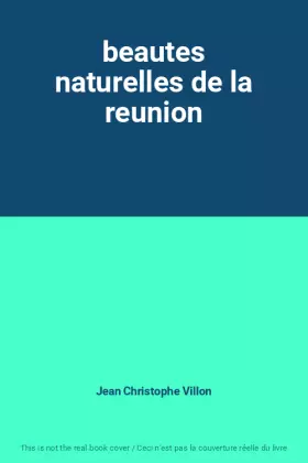 Couverture du produit · beautes naturelles de la reunion