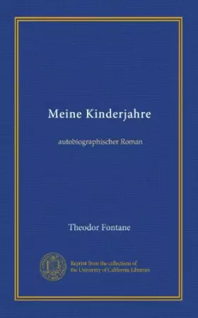 Couverture du produit · Meine Kinderjahre: autobiographischer Roman (German Edition)
