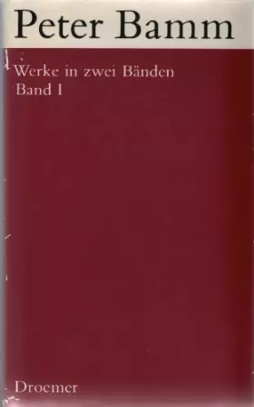 Couverture du produit · Peter Bamm Werke in 2 Bänden: Band 1