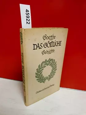 Couverture du produit · Das Göttliche. Gedichte. Die Auswahl besorgte Alfred Gerz.
