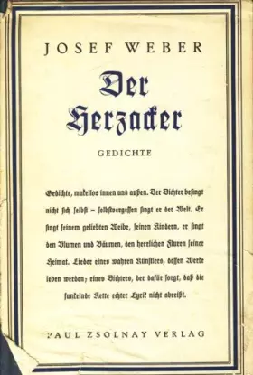 Couverture du produit · Der Herzacker. Gedichte