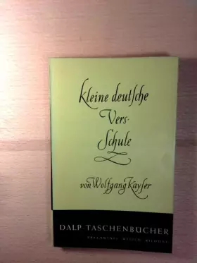 Couverture du produit · Kleine deutsche Versschule - Dalp-Taschenbücher 306