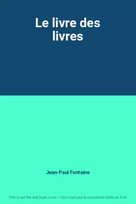 Couverture du produit · Le livre des livres