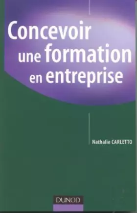 Couverture du produit · Concevoir une formation en entreprise