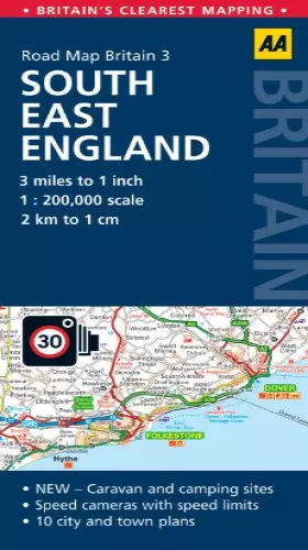 Couverture du produit · Road Map Britain: South East England (AA Road Map Britain)