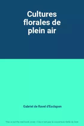 Couverture du produit · Cultures florales de plein air