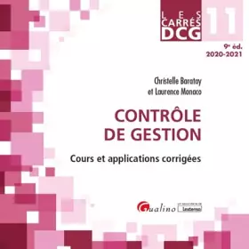 Couverture du produit · Contrôle de gestion DCG 11