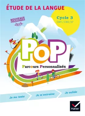 Couverture du produit · POP Parcours personnalisés - Etude de la langue Cycle 3 Éd. 2017 - Livre élève