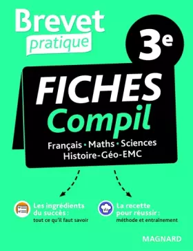 Couverture du produit · Brevet Pratique Compil de Fiches Examen 3e Brevet 2024: Français, Maths, Histoire-Géo-EMC, Sciences