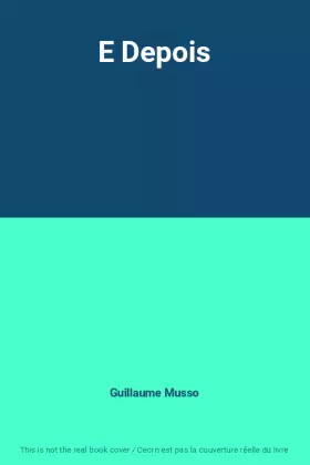 Couverture du produit · E Depois