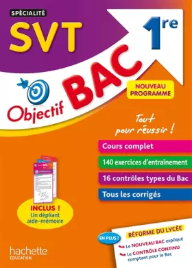 Couverture du produit · Objectif Bac SPECIALITE SVT 1re