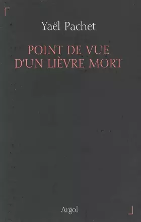 Couverture du produit · Point de vue d'un lièvre mort