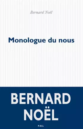 Couverture du produit · Monologue du nous