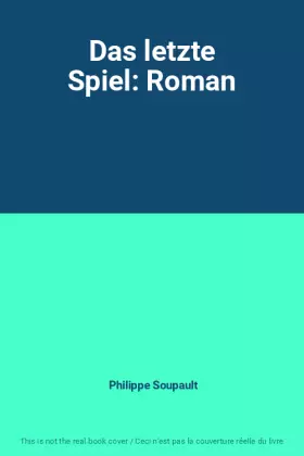 Couverture du produit · Das letzte Spiel: Roman