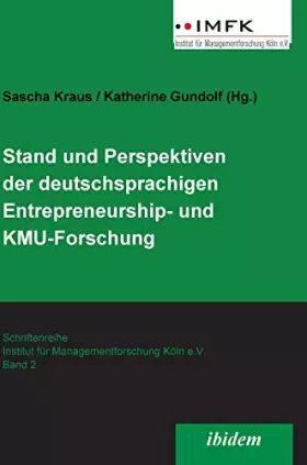 Couverture du produit · Stand und Perspektiven der deutschsprachigen Entrepreneurship- und KMU-Forschung.