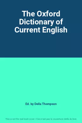 Couverture du produit · The Oxford Dictionary of Current English