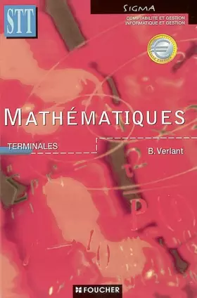 Couverture du produit · Mathématiques, Terminale STT : Comptabilité et gestion, informatique et gestion