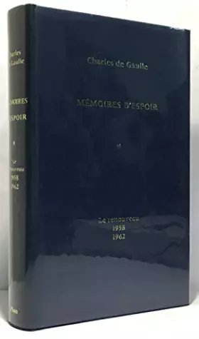 Couverture du produit · Memoires d'espoir t. 1
