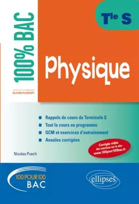 Couverture du produit · 100% Bac Physique Terminale S