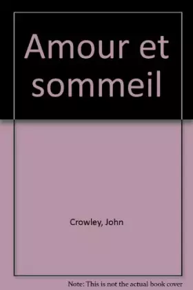 Couverture du produit · Amour et sommeil