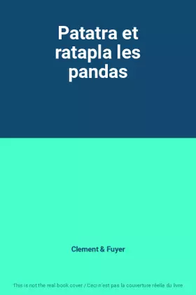 Couverture du produit · Patatra et ratapla les pandas
