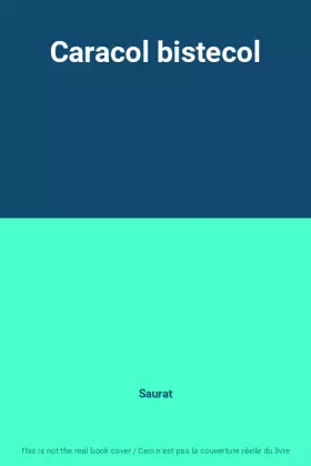 Couverture du produit · Caracol bistecol