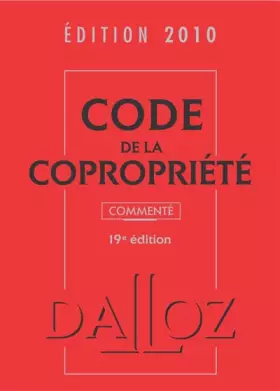Couverture du produit · Code de la copropriété